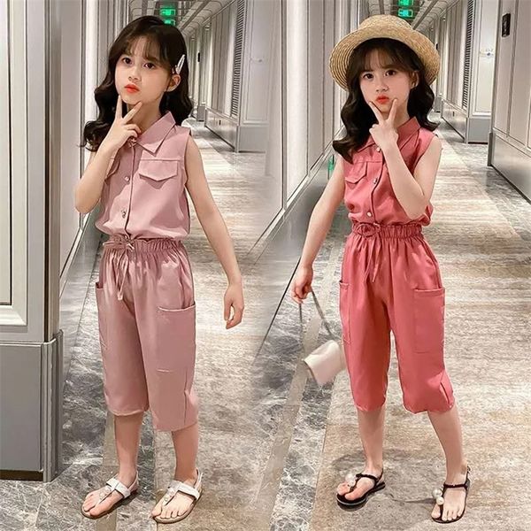 summer baby girls clothes sets sleeveless t-shirt + pants 2pcs fashion children's clothing suits kids outfits 4 6 7 8 10 12 year 220509, White
summer baby girls clothes sets sleeveless t-shirt + pants 2pcs fashion children's clothing suits kids outfits 4 6 7 8 10 12 year 220509, White