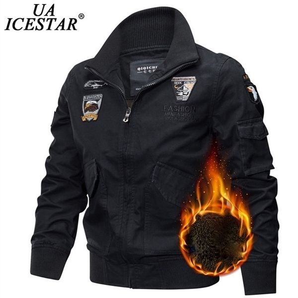 uaicestar winter jacket men's brand thicken warm fleece parkas coat casual fashion slim embroidery men autumn jackets 201218, Black;brown
uaicestar winter jacket men's brand thicken warm fleece parkas coat casual fashion slim embroidery men autumn jackets 201218, Black;brown