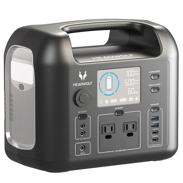 headwolf d500 500wh 162000mah portable power station for outdoor camping travel hunting rv cpap home emergency
headwolf d500 500wh 162000mah portable power station for outdoor camping travel hunting rv cpap home emergency