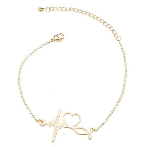 european and american ladi bracelet stethoscope heart-shaped stainls steel ecg bracelet, Golden;silver
european and american ladi bracelet stethoscope heart-shaped stainls steel ecg bracelet, Golden;silver