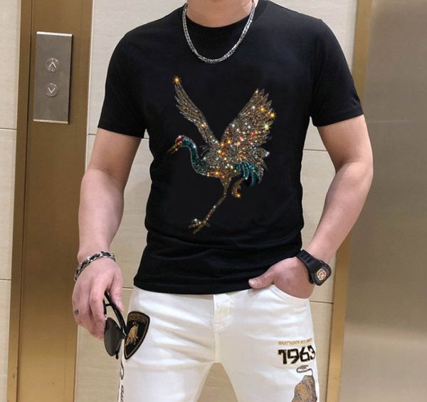 2022 new men's t-shirts drill tshirt e casual rhinestone tshirts designer short sleeve standard-fit stylish 079, White;black
2022 new men's t-shirts drill tshirt e casual rhinestone tshirts designer short sleeve standard-fit stylish 079, White;black
