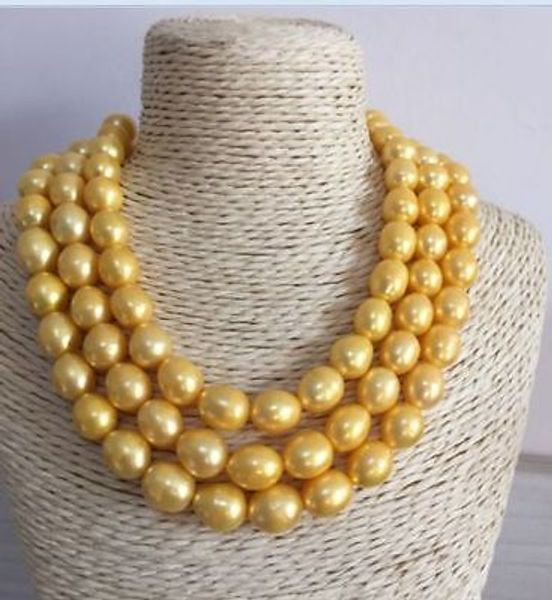 new fashion 50" huge natural aaa 10-11mm south sea golden pearl necklace 18k yellow clasp, Silver
new fashion 50" huge natural aaa 10-11mm south sea golden pearl necklace 18k yellow clasp, Silver
