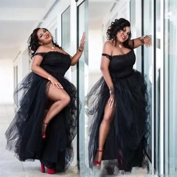 charming black plus size prom dresses spaghetti tiered ruffle high side split floor length evening gowns formal dress vestidos
charming black plus size prom dresses spaghetti tiered ruffle high side split floor length evening gowns formal dress vestidos