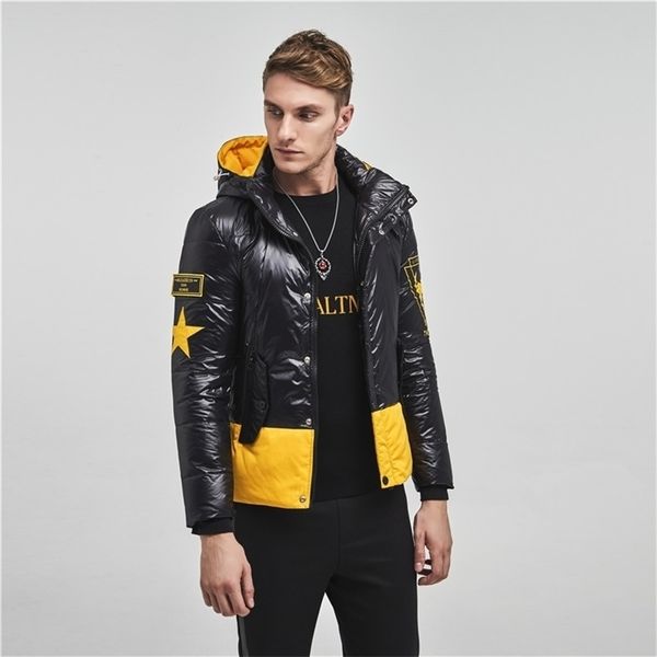 men parkas cotton clothing fashion casual slim thick warm mens white duck down coats hooded overcoats male clothes 201128, Black
men parkas cotton clothing fashion casual slim thick warm mens white duck down coats hooded overcoats male clothes 201128, Black