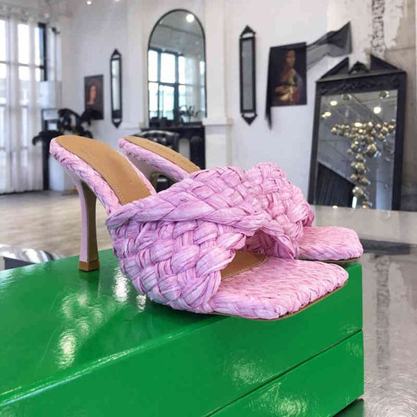 sandals net red woven sandals with the same style, women's summer fashion, wearing square head high-heeled open toe slippers dbmd, Black
sandals net red woven sandals with the same style, women's summer fashion, wearing square head high-heeled open toe slippers dbmd, Black