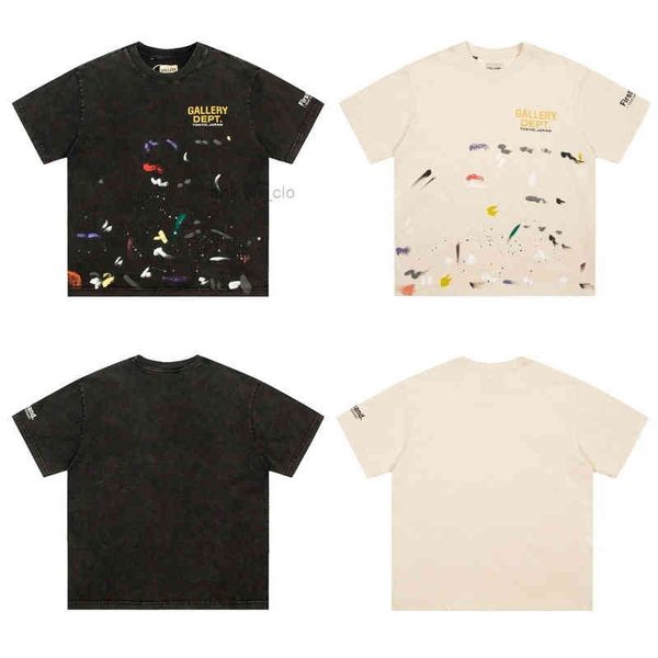 designer gallerydepts t shirt short graffiti printed hand painted sleeves, White;black
designer gallerydepts t shirt short graffiti printed hand painted sleeves, White;black