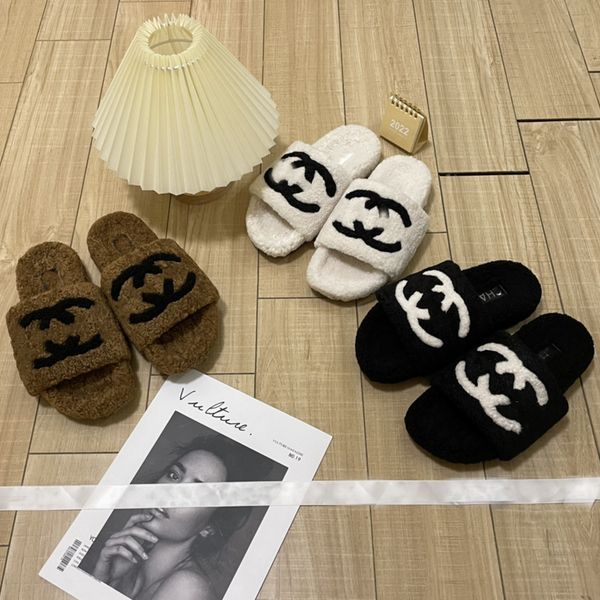 luxury women furry slippers fluffy faux slippers spring autumn flat slides fashion size 35-42, Black
luxury women furry slippers fluffy faux slippers spring autumn flat slides fashion size 35-42, Black