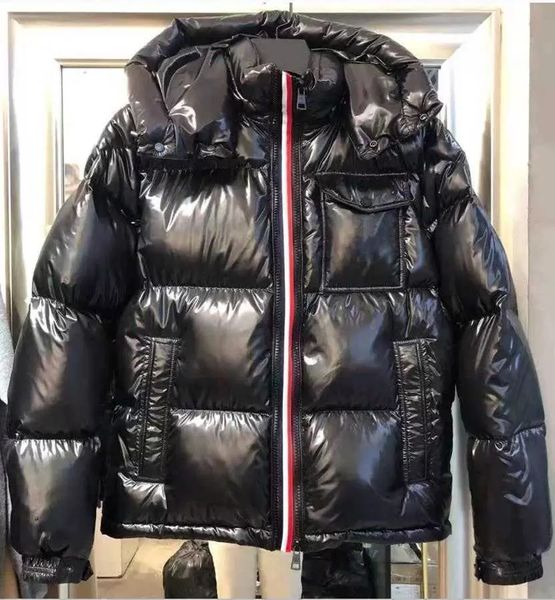 men nylon down short jacket shiny laque designer gentleman removed hood welt pocket zipper snap warm coat, Black
men nylon down short jacket shiny laque designer gentleman removed hood welt pocket zipper snap warm coat, Black