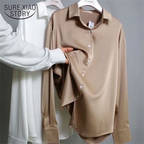 spring fashion button up satin silk shirt vintage blouse women white lady long sleeves female loose street shirts 11355 220809
spring fashion button up satin silk shirt vintage blouse women white lady long sleeves female loose street shirts 11355 220809