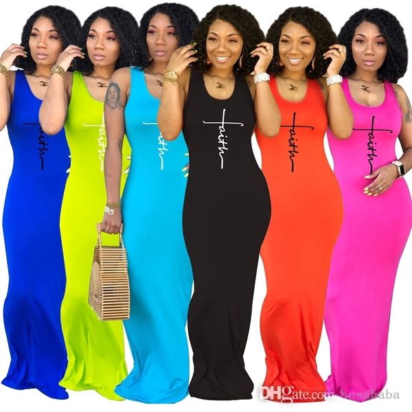 designer women long maxi dress summer wear vest bodycon dresses fashion u-neck letters printed casual clothes clubwear, Black;gray
designer women long maxi dress summer wear vest bodycon dresses fashion u-neck letters printed casual clothes clubwear, Black;gray