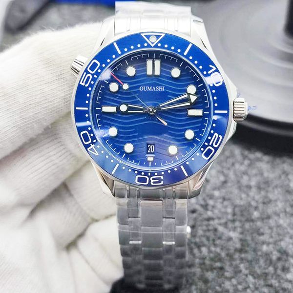 41mm men's mechanical watch sapphire glass 8800 movement bezel luminous waterproof luxury, Slivery;brown
41mm men's mechanical watch sapphire glass 8800 movement bezel luminous waterproof luxury, Slivery;brown
