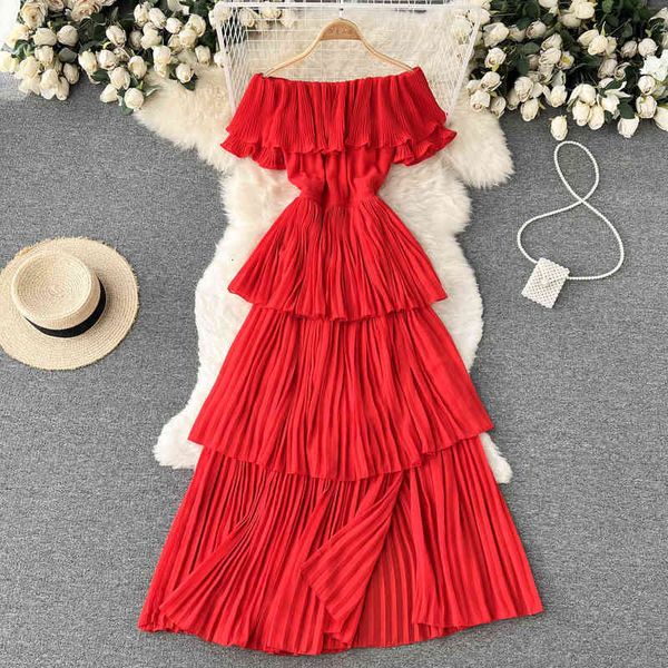 casual dresses red dress goddess style straight neck off shoulder heavy industry pleated chiffon seaside resort beach dress y8xz, Black;gray
casual dresses red dress goddess style straight neck off shoulder heavy industry pleated chiffon seaside resort beach dress y8xz, Black;gray