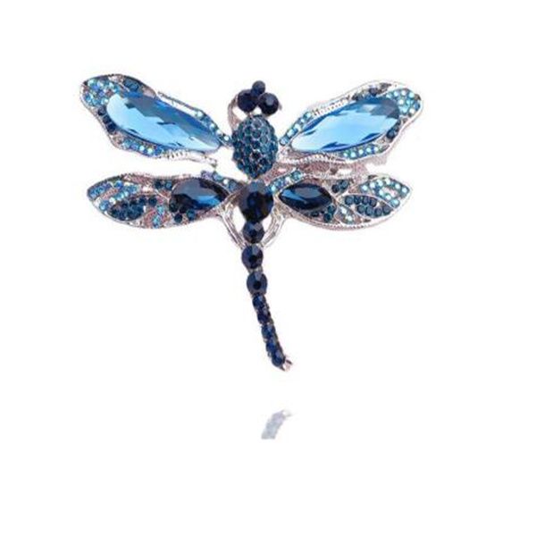 ladies blue crystal vintage dragonfly pins brooches premium fashion insect brooches coat accessories animal jewelry gift a208, Gray
ladies blue crystal vintage dragonfly pins brooches premium fashion insect brooches coat accessories animal jewelry gift a208, Gray