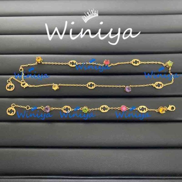 factory outlet necklace new letter diamond color matching bracelet sweater chain feminine personality jewelry, Silver
factory outlet necklace new letter diamond color matching bracelet sweater chain feminine personality jewelry, Silver