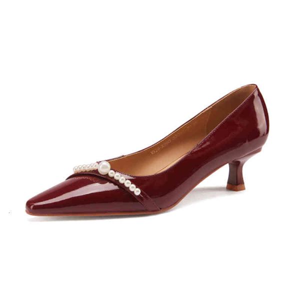 dress shoes spring and summer women's leather shoes small square head thin heels beaded work temperament single women 52al, Black
dress shoes spring and summer women's leather shoes small square head thin heels beaded work temperament single women 52al, Black