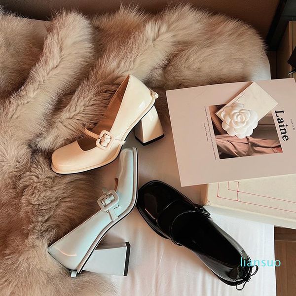 sandals women pumps med heel 7.5 cm slip on ladies spring shoes classic style mary janes woman dress talon femmesandals, Black
sandals women pumps med heel 7.5 cm slip on ladies spring shoes classic style mary janes woman dress talon femmesandals, Black