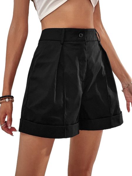 plicated detail wide leg shorts o4rm#, White;black
plicated detail wide leg shorts o4rm#, White;black