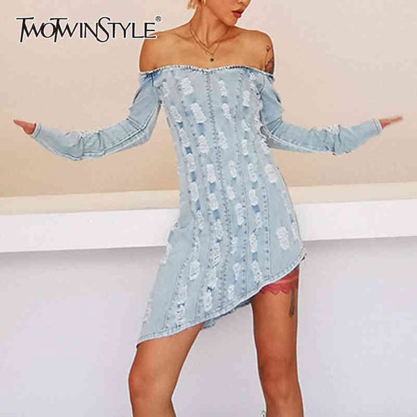 denim off shoulder dress for women long sleeve hollow out tassel streetwear dresses female spring 210423, Black;gray
denim off shoulder dress for women long sleeve hollow out tassel streetwear dresses female spring 210423, Black;gray