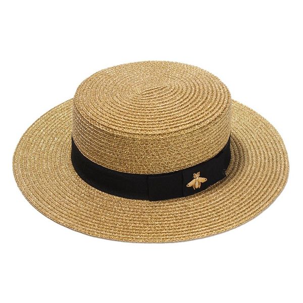 fashion woven wide brimmed gold metal bee fashion wide straw cap parent child flat visor women straw hat stingy brim hats high248j, Blue;gray
fashion woven wide brimmed gold metal bee fashion wide straw cap parent child flat visor women straw hat stingy brim hats high248j, Blue;gray