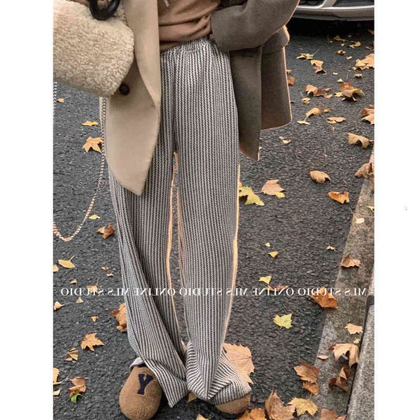 women's pants & capris fashionable striped high waist split casual pants women's autumn and winter straight tube vertical floor mo, Black;white
women's pants & capris fashionable striped high waist split casual pants women's autumn and winter straight tube vertical floor mo, Black;white
