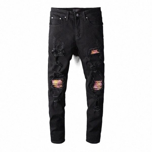 trend brand pink hole patchwork jeans for men black stretch slim fit hip hop big size motor biker ripped casual men's q3uy#, Blue
trend brand pink hole patchwork jeans for men black stretch slim fit hip hop big size motor biker ripped casual men's q3uy#, Blue