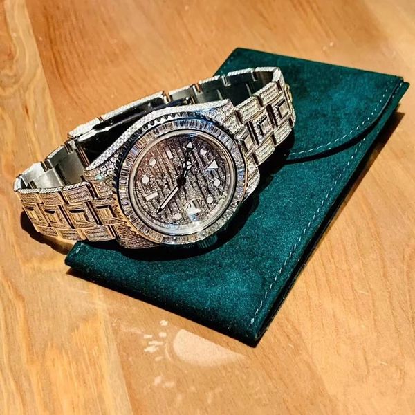 luxury mens watches for men movement watchs diamond watch 904l montre de luxe automatic fashion wristwatch ll21, Slivery;brown
luxury mens watches for men movement watchs diamond watch 904l montre de luxe automatic fashion wristwatch ll21, Slivery;brown