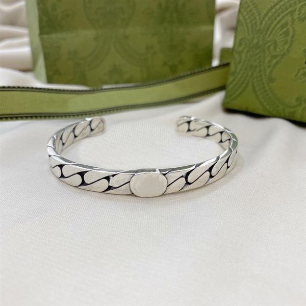 luxury designer bangle striped letter bracelet simple universal silver plated retro bracelets supply169k, Black
luxury designer bangle striped letter bracelet simple universal silver plated retro bracelets supply169k, Black