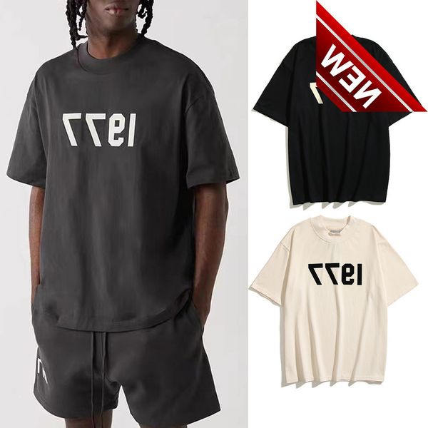 fog multi thread essentials season 8 1977 flocked round neck short sleeve men's american casual t-shirt women's fashion, White;black
fog multi thread essentials season 8 1977 flocked round neck short sleeve men's american casual t-shirt women's fashion, White;black