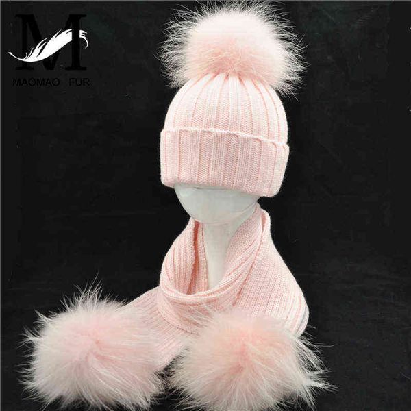 mother and child hat and scarf set winter genuine raccoon fur pom knitted fashion new hats hat scarves j220722, Blue;gray
mother and child hat and scarf set winter genuine raccoon fur pom knitted fashion new hats hat scarves j220722, Blue;gray