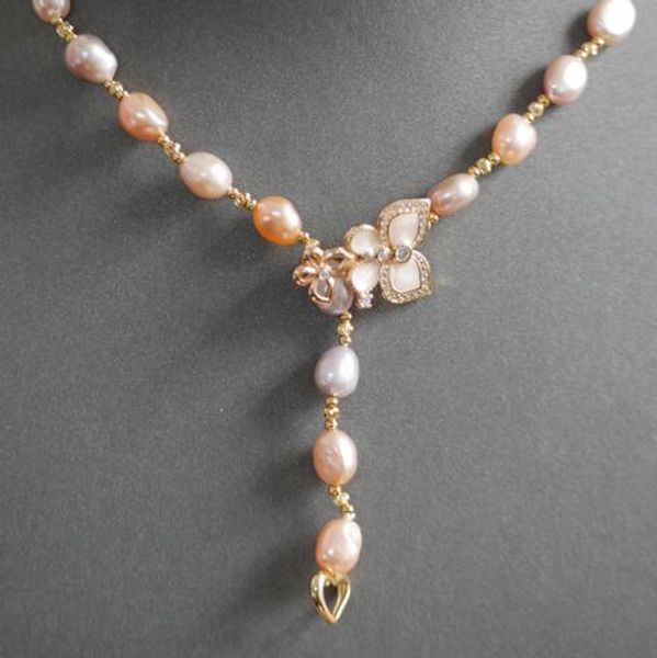 8-9mm baroque butterfly pink natural freshwater pearl peanut necklace pendant jewelry, Silver
8-9mm baroque butterfly pink natural freshwater pearl peanut necklace pendant jewelry, Silver