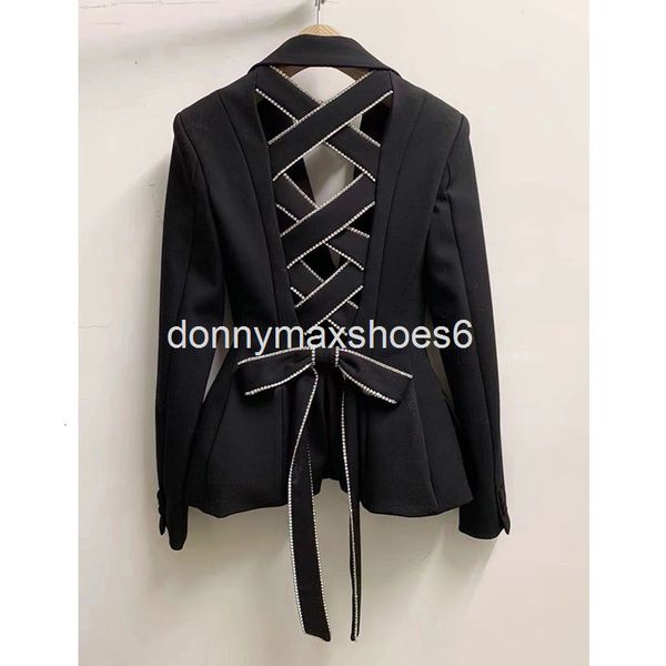 women's suits & blazers bandage, open back, diamond studded bow tie suit, design in winter 21, a sense of minority, narrow waist, thin, White;black
women's suits & blazers bandage, open back, diamond studded bow tie suit, design in winter 21, a sense of minority, narrow waist, thin, White;black