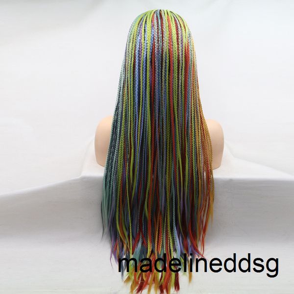 colorfuly cosply bomb glance dreadlock synthetic hair crochet braid omber lace front braiding women curly wigs fiber wig yyur, Black
colorfuly cosply bomb glance dreadlock synthetic hair crochet braid omber lace front braiding women curly wigs fiber wig yyur, Black