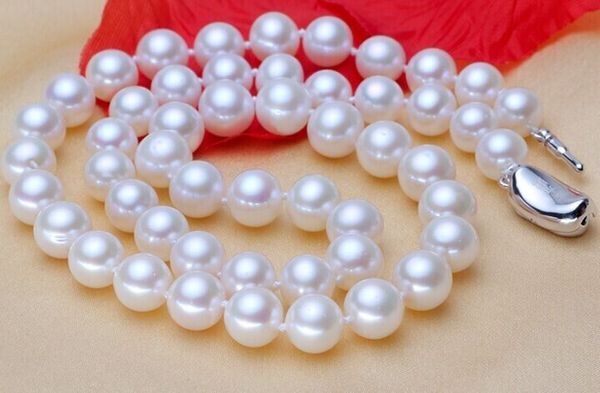 huge 18inch10-11mm natural south sea white perfect round genuine pearl necklace 388, Silver
huge 18inch10-11mm natural south sea white perfect round genuine pearl necklace 388, Silver