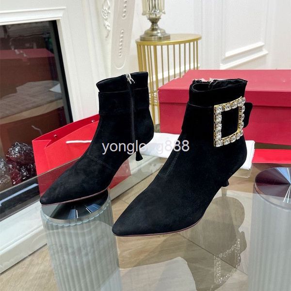 boots high end quality women's shoes autumn winter leather pointed fashion boots short, Black
boots high end quality women's shoes autumn winter leather pointed fashion boots short, Black