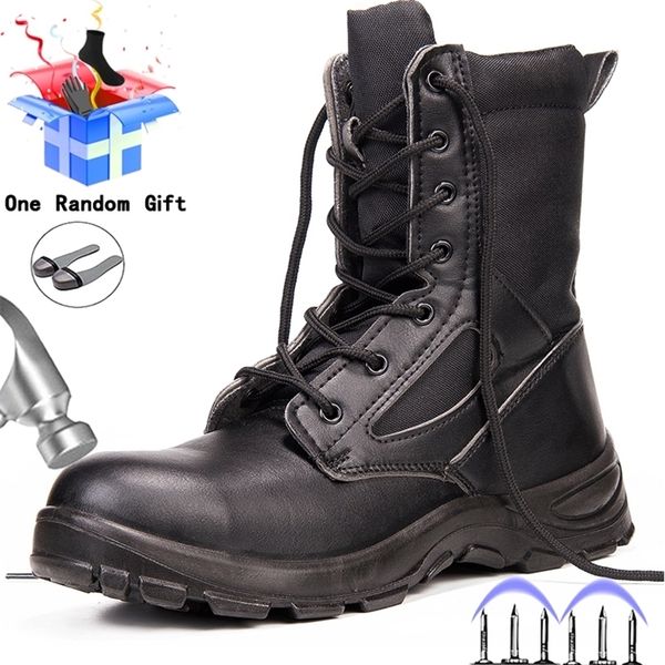 mens boots safety shoes steel toe winter punctureproof work plush warm male 220718, Black
mens boots safety shoes steel toe winter punctureproof work plush warm male 220718, Black