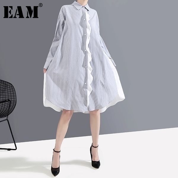 eam women striped spliced oversize shirt dress lapel neck long sleeve loose fit fashion spring autumn 1a882 y200805, Black;pink
eam women striped spliced oversize shirt dress lapel neck long sleeve loose fit fashion spring autumn 1a882 y200805, Black;pink