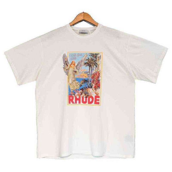 brand designer t shirt 2022 summer style rhude s men women angel printed oversized hiphop casual cotton high quality, White;black
brand designer t shirt 2022 summer style rhude s men women angel printed oversized hiphop casual cotton high quality, White;black