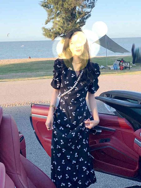 casual dresses french first love sweet slim temperament tea break long skirt black floral dress women's summer dress 5pdj, Black;gray
casual dresses french first love sweet slim temperament tea break long skirt black floral dress women's summer dress 5pdj, Black;gray