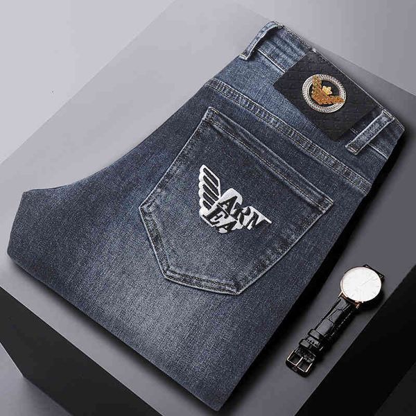 men's jeans autumn men's jeans cotton korean version thick style small feet slim international brand ga 3aro, Blue
men's jeans autumn men's jeans cotton korean version thick style small feet slim international brand ga 3aro, Blue