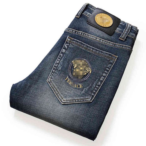 men's jeans medusa autumn winter men's jeans straight business elastic leisure brand clothes beggar hole yq4x, Blue
men's jeans medusa autumn winter men's jeans straight business elastic leisure brand clothes beggar hole yq4x, Blue