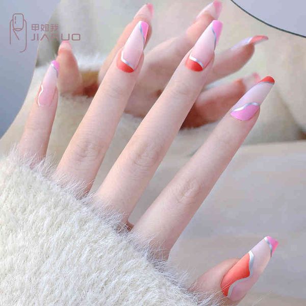 false nails fake nail art press on nails tips long false acrylic designs supplies for professionals supplies set with accesorios full cover, Red;gold
false nails fake nail art press on nails tips long false acrylic designs supplies for professionals supplies set with accesorios full cover, Red;gold