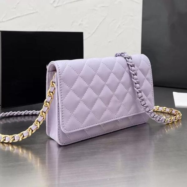 tz 2022ss wallet with two-tone chain classic mini flap bags quilted gold hardware crossbody shoulder card holder multi pochette luxury desig
tz 2022ss wallet with two-tone chain classic mini flap bags quilted gold hardware crossbody shoulder card holder multi pochette luxury desig
