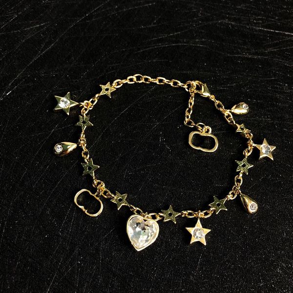 women chains r new peach heart multi-element bracelet with diamonds ladies jewelry letters love stars designer to send girlfriend to sister, Black
women chains r new peach heart multi-element bracelet with diamonds ladies jewelry letters love stars designer to send girlfriend to sister, Black