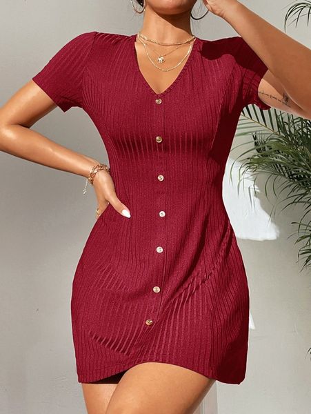 petite rib-knit fake buttons dress w86b#, Black;gray
petite rib-knit fake buttons dress w86b#, Black;gray