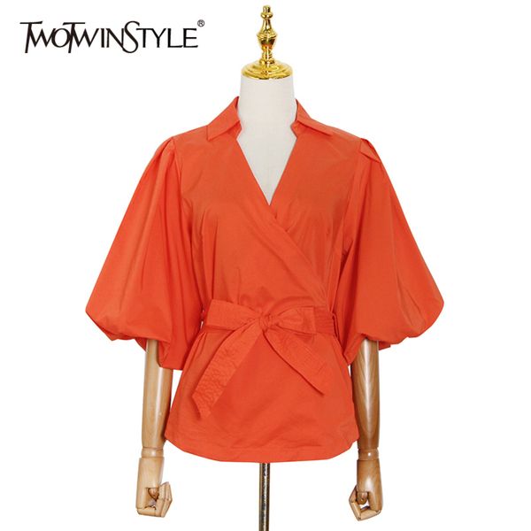 elegant lace up bowknot blouse for women lapel puff sleeve tunic solid shirt female fashion clothing summer 210423, White
elegant lace up bowknot blouse for women lapel puff sleeve tunic solid shirt female fashion clothing summer 210423, White