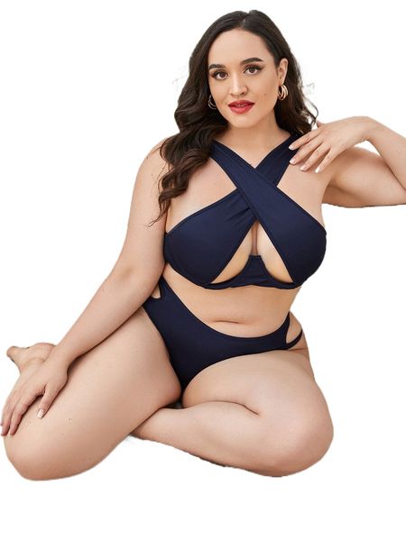 plus criss cross underwire lingerie set b19i#, Black;white
plus criss cross underwire lingerie set b19i#, Black;white