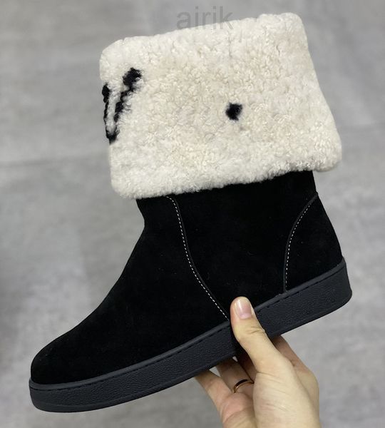2023 women snow flat ankle boots winter boots wool fur boot leather ankle booties girl luxury comfort outdoor shoes high large size, Black
2023 women snow flat ankle boots winter boots wool fur boot leather ankle booties girl luxury comfort outdoor shoes high large size, Black