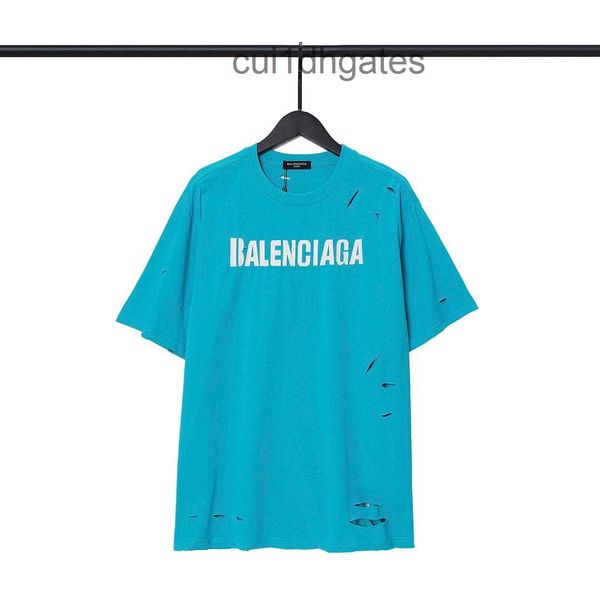 2022 designer bal t shirt 2022 spring and summer new big damage ice crack screen printed hole short sleeve for men women, White;black
2022 designer bal t shirt 2022 spring and summer new big damage ice crack screen printed hole short sleeve for men women, White;black
