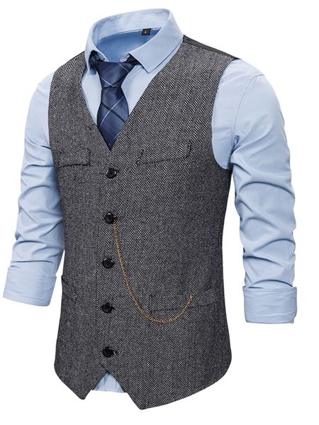 men decorative pocket button front vest blazer without shirt q8ci#, White;black
men decorative pocket button front vest blazer without shirt q8ci#, White;black