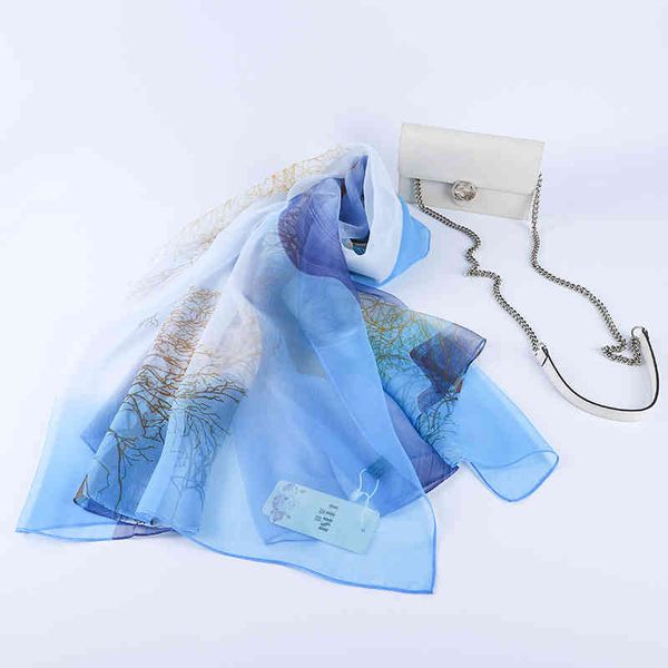 summer new simple and elegant printed silk scarf women's high-grade simulated chinese style shawl gift, Blue;gray
summer new simple and elegant printed silk scarf women's high-grade simulated chinese style shawl gift, Blue;gray